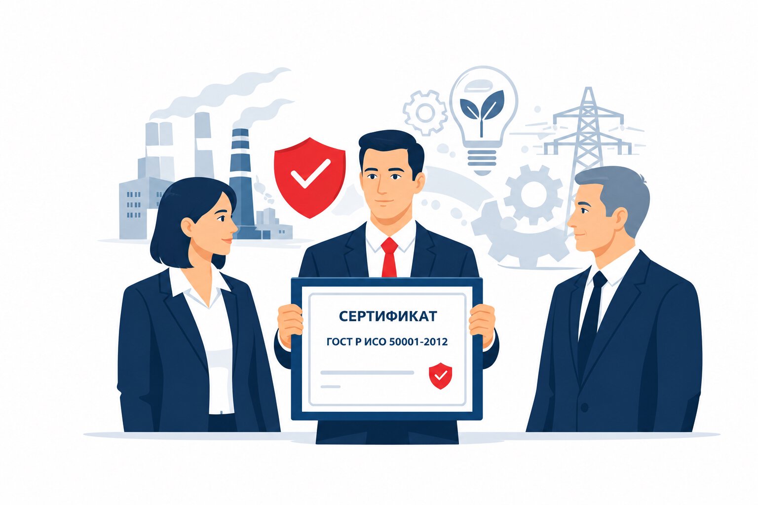 Оформление сертификата ГОСТ Р ИСО 50001-2012 в Новокубанске по всему Новокубанскому району Краснодарского края